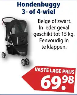 Huisdier Voordeelshop Hondenbuggy 3- of 4-wiel aanbieding