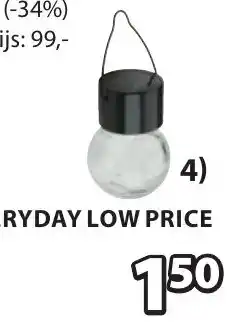 Jysk Nattergal solarlamp aanbieding