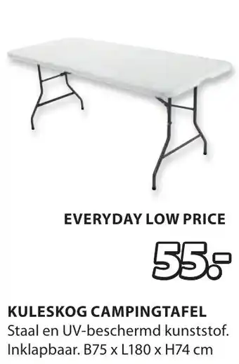 Jysk Kuleskog campingtafel aanbieding