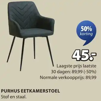 Jysk Purhus eetkamerstoel aanbieding