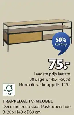Jysk Trappedal tv-meubel aanbieding