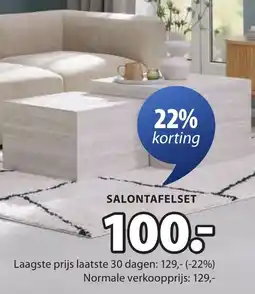 Jysk Rolsted salontafelset aanbieding