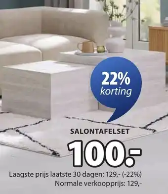Jysk Rolsted salontafelset aanbieding