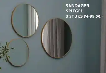 Jysk Sandager spiegel aanbieding