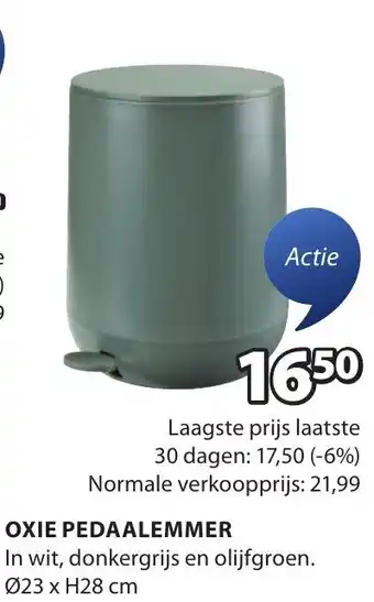Jysk Oxie Pedaalemmer aanbieding