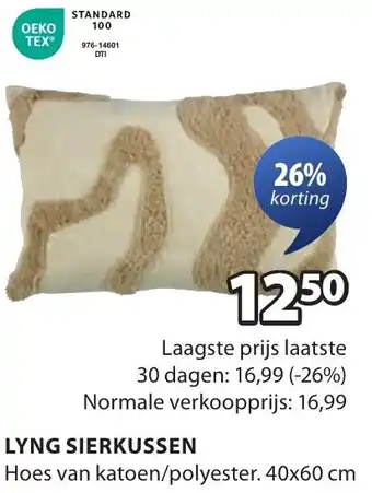 Jysk Lyng sierkussen aanbieding