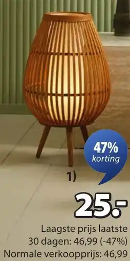 Jysk Dani staande lamp aanbieding