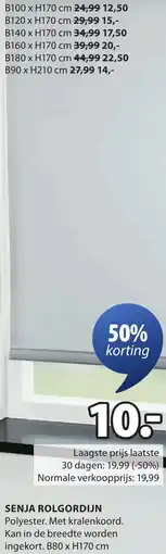 Jysk Senja rolgordijn aanbieding