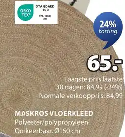 Jysk Maskros vloerkleed aanbieding
