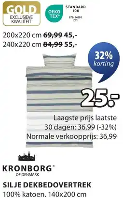 Jysk Kronborg silje dekbedovertrek aanbieding