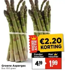 Vomar Voordeelmarkt Groene Asperges aanbieding