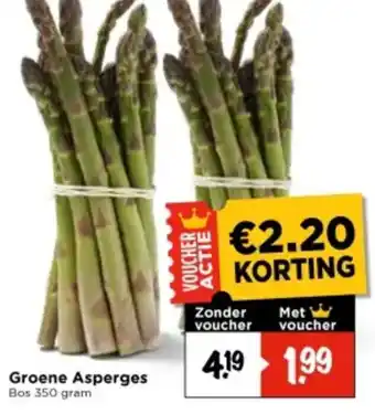 Vomar Voordeelmarkt Groene Asperges aanbieding