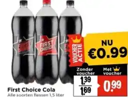 Vomar Voordeelmarkt First Choice Cola aanbieding