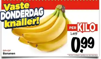 Vomar Voordeelmarkt Bananen aanbieding