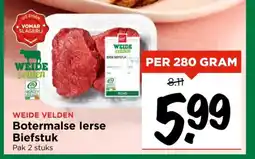 Vomar Voordeelmarkt Botermalse lerse Biefstuk aanbieding