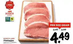 Vomar Voordeelmarkt Filetlapjes aanbieding