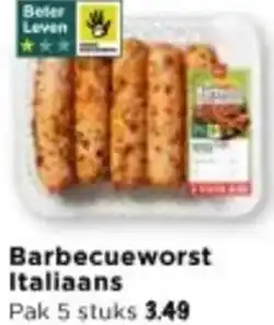 Vomar Voordeelmarkt Barbecueworst Italiaans aanbieding
