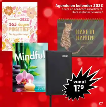 Trekpleister Agenda en kalender 2022 aanbieding