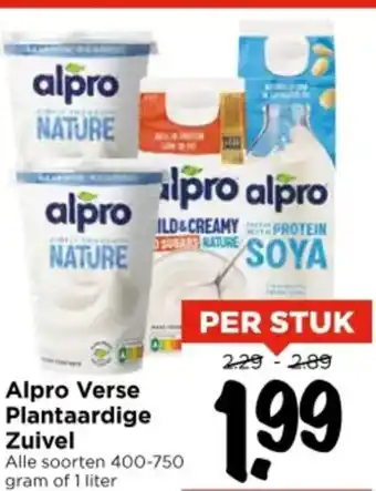 Vomar Voordeelmarkt Alpro Verse Plantaardige Zuivel aanbieding