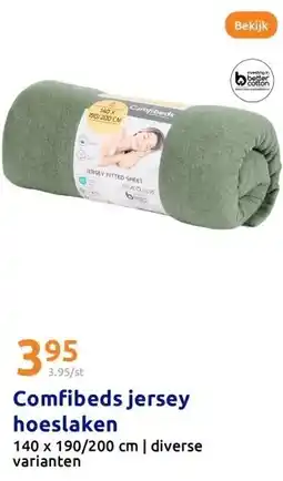 Action Comfibeds jersey hoeslaken aanbieding