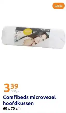 Action Comfibeds microvezel hoofdkussen aanbieding