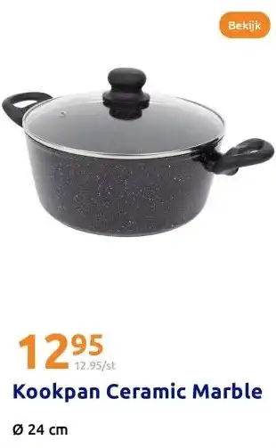 Action Kookpan Ceramic Marble aanbieding