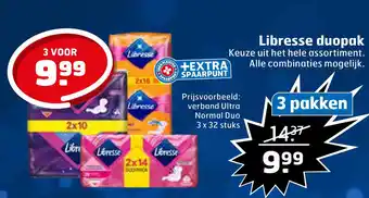 Trekpleister Libresse duopak aanbieding