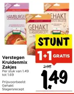 Vomar Voordeelmarkt Verstegen Kruidenmix Zakjes aanbieding