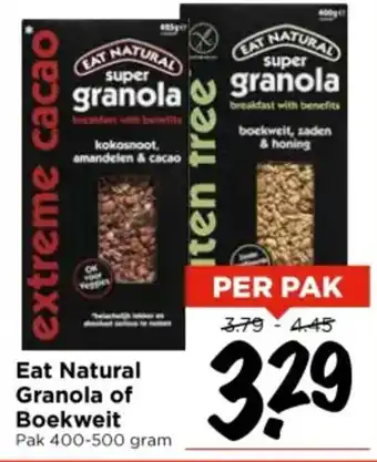 Vomar Voordeelmarkt Eat Natural Granola of Boekweit aanbieding