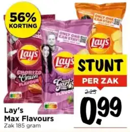 Vomar Voordeelmarkt Lay's Max Flavours aanbieding