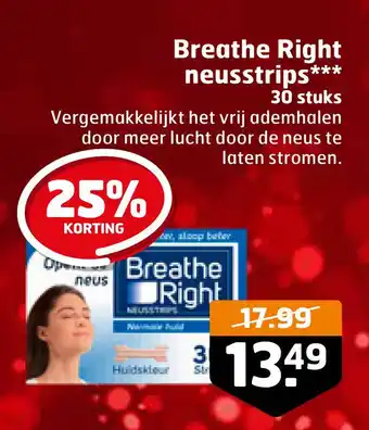 Trekpleister Breathe Right neusstrips aanbieding