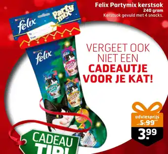 Trekpleister Felix Partymix kerstsok aanbieding