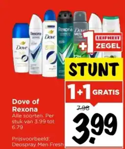 Vomar Voordeelmarkt Dove of Rexona aanbieding