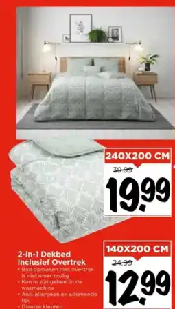 Vomar Voordeelmarkt 2 in 1 Dekbed Inclusief Overtrek aanbieding