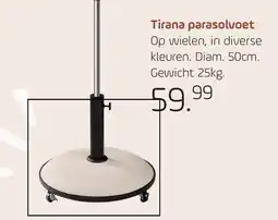 Coppelmans Tirana parasolvoet aanbieding