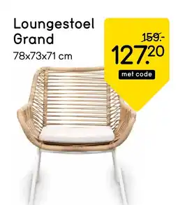 Leen Bakker Loungestoel Grand aanbieding