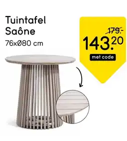 Leen Bakker Tuintafel Saône aanbieding