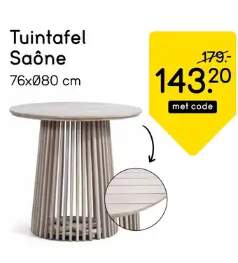 Leen Bakker Tuintafel Saône aanbieding