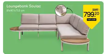 Leen Bakker Loungebank Soulac aanbieding