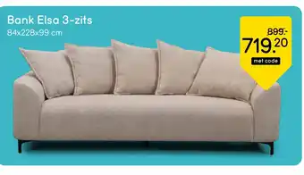Leen Bakker Bank Elsa 3-zits aanbieding