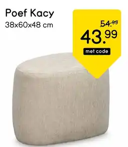 Leen Bakker Poef Kacy aanbieding