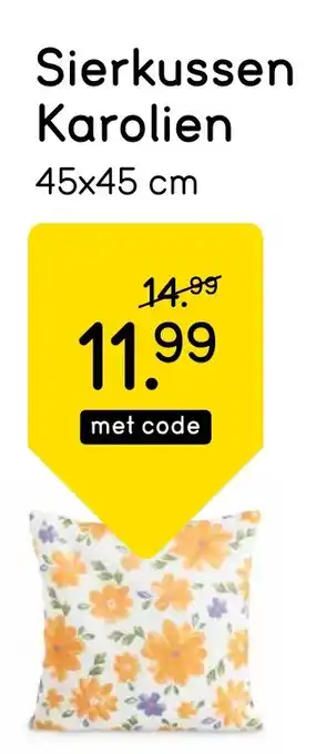 Leen Bakker Sierkussen Karolien aanbieding