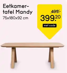 Leen Bakker Eetkamer tafel Mandy aanbieding