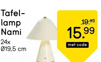 Leen Bakker Tafel lamp Nami aanbieding