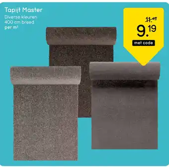 Leen Bakker Tapijt Master aanbieding