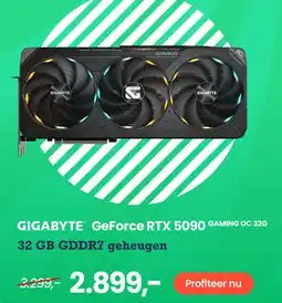 Paradigit GIGABYTE GeForce RTX 5090 GAMING OC 32G aanbieding