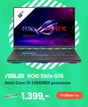 Paradigit ASUS ROG Strix G16 aanbieding