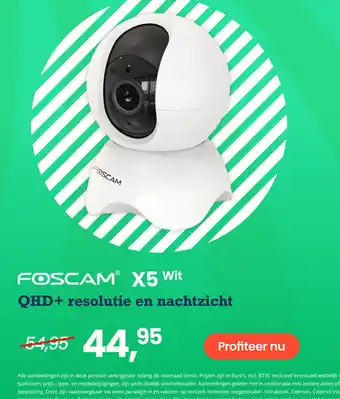 Paradigit FOSCAM X5 Wit aanbieding