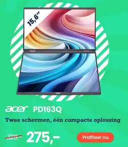Paradigit acer PD163Q aanbieding