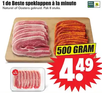 Dirk 1 de Beste speklappen a la minute 500g aanbieding